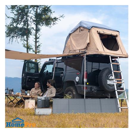 แผงโซลาร์เซลล์ แบบพกพา ECOFLOW 220 วัตต์ สีดำ_2