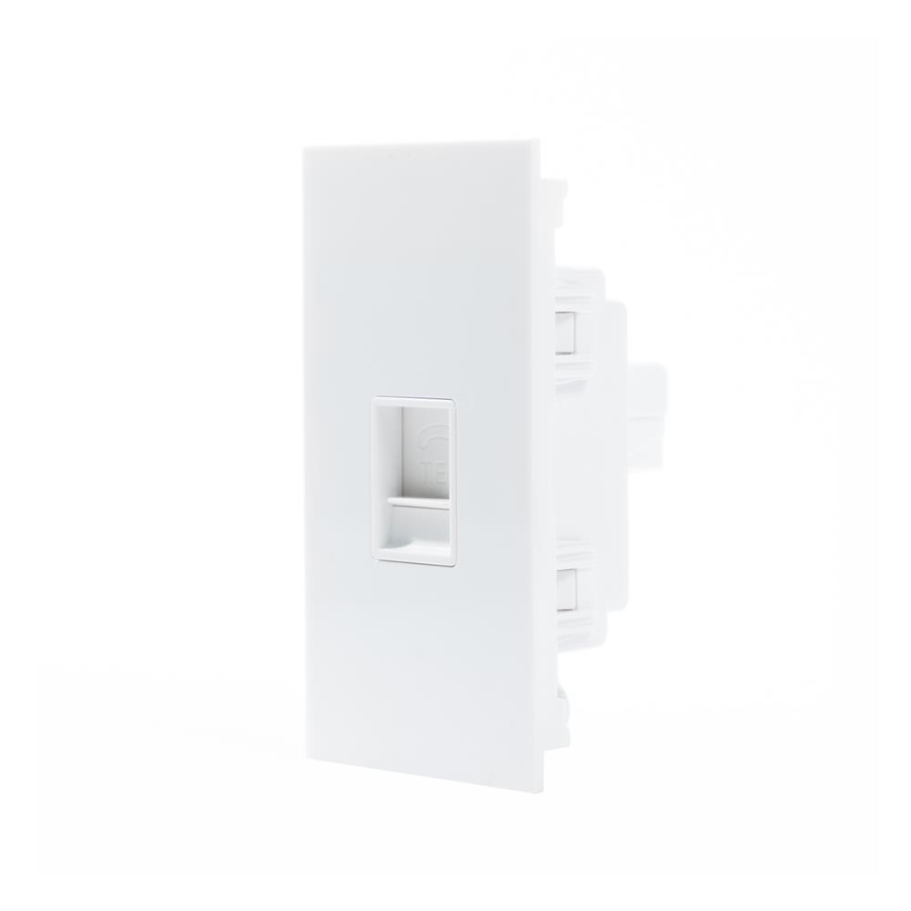 เต้ารับโทรศัพท์ SIZE S SIMON SIM52S-17S-WH สีขาว