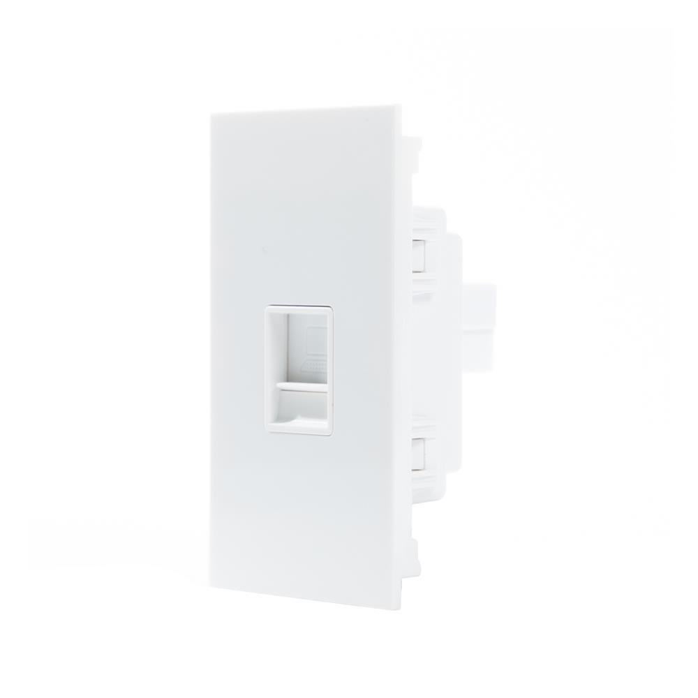 เต้ารับคอมพิวเตอร์ CAT6 SIMON 52S-18S-WH สีขาว