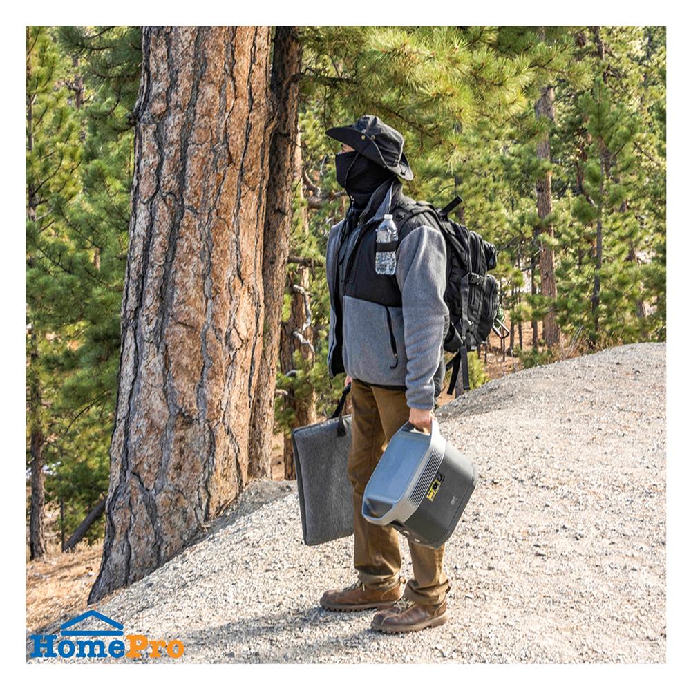 แผงโซลาร์เซลล์ แบบพกพา ECOFLOW 110 วัตต์ สีดำ