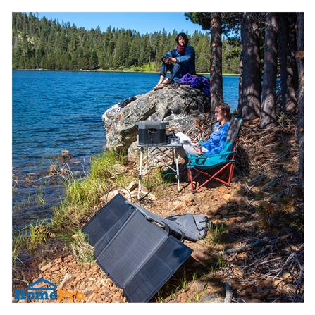 แผงโซลาร์เซลล์ แบบพกพา ECOFLOW 110 วัตต์ สีดำ_2