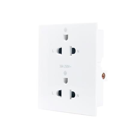 เต้ารับคู่ 3 ขา 2 ช่อง SIMON SIM52S-102L-WH สีขาว_1