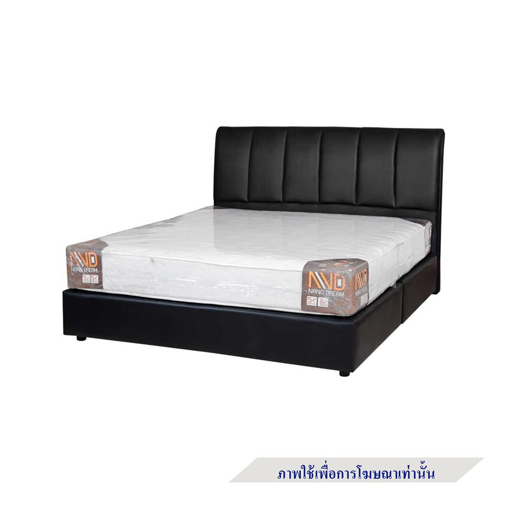 ฐานรองหัวเตียง 6 ฟุต AS FURNITURE VIOLET PVC สี BLACK