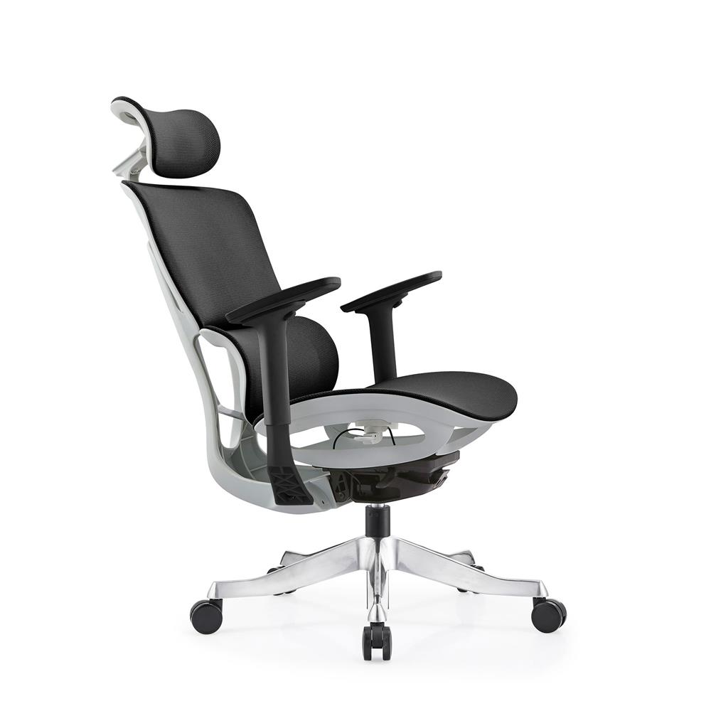 เก้าอี้สำนักงาน BWELL AGNES A98-QWHS สีขาว/เทา