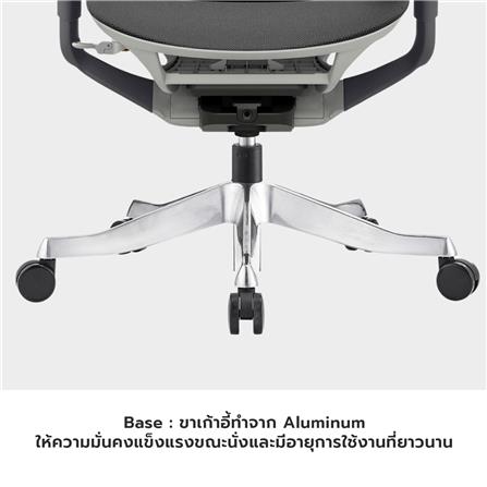 เก้าอี้สำนักงาน BWELL AGNES A98-QWHS สีขาว/เทา_7