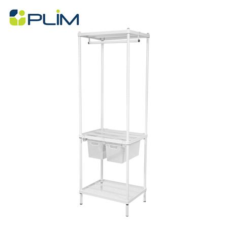 โครงตู้ราวแขวน 2 ตะกร้า PLIM HARIS 60X45X180 ซม._0