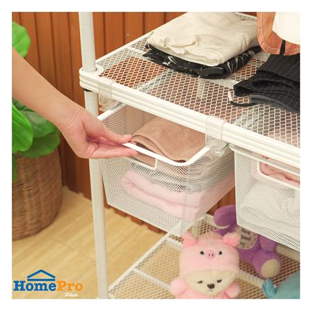 โครงตู้ราวแขวน 2 ตะกร้า PLIM HARIS 60X45X180 ซม._5