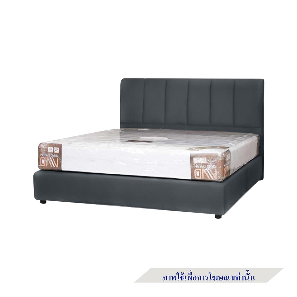 ฐานรองหัวเตียง 5 ฟุต AS FURNITURE VIOLET PVC สี GREY