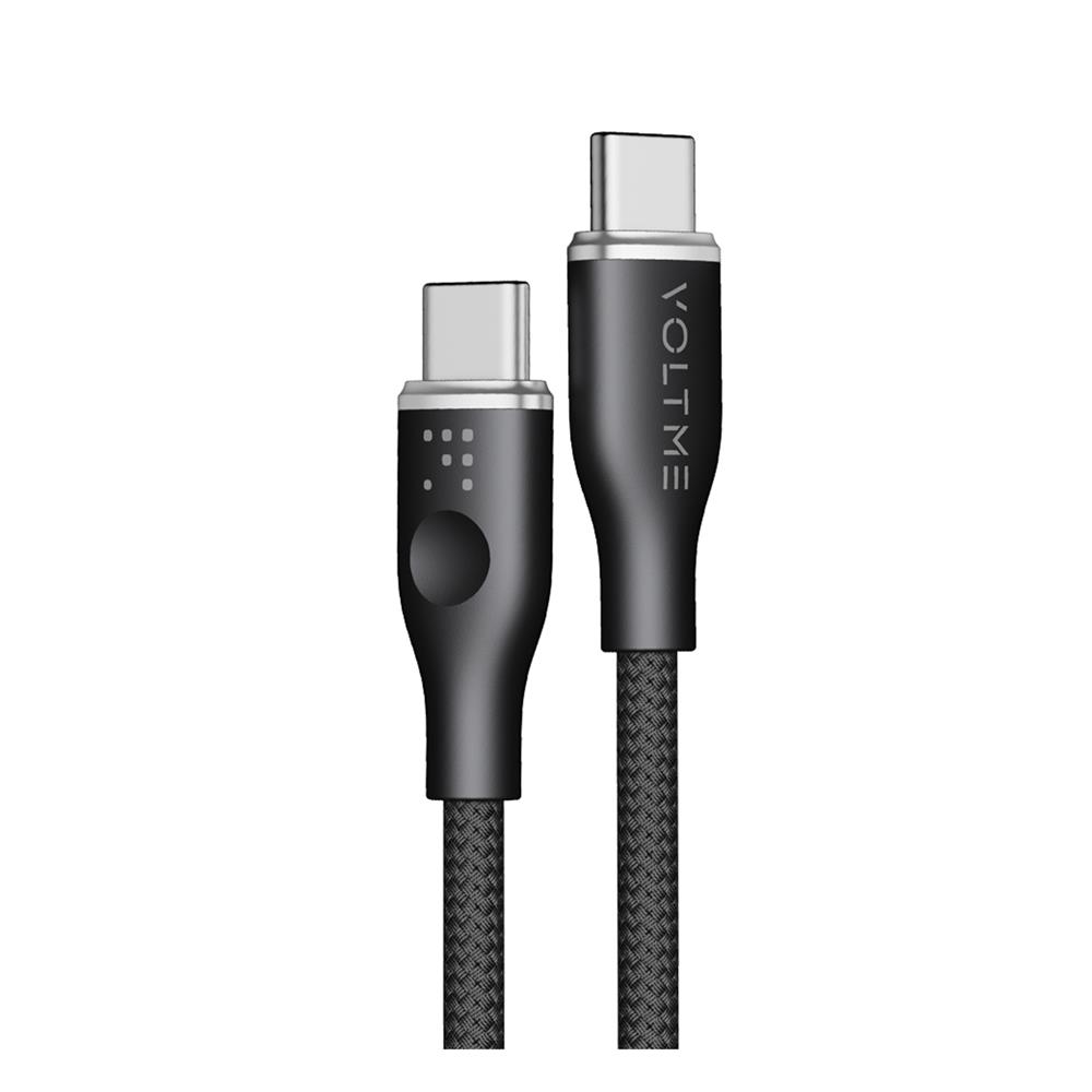 สายชาร์จ USB-C TO USB-C VOLTME INNOVATIONS C2049 POWERLINK RUGG 1 เมตร สีดำ