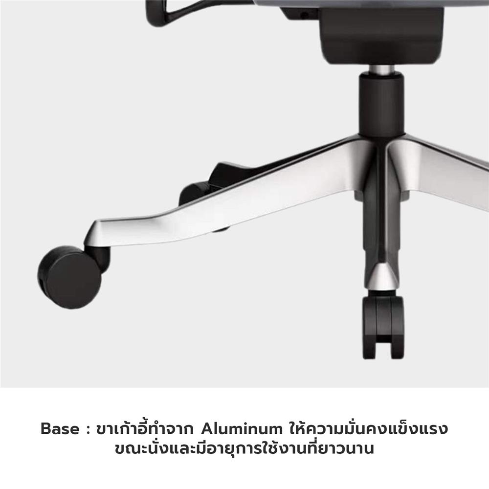 เก้าอี้สำนักงาน BWELL ASTRID A92W สีขาว/เทา