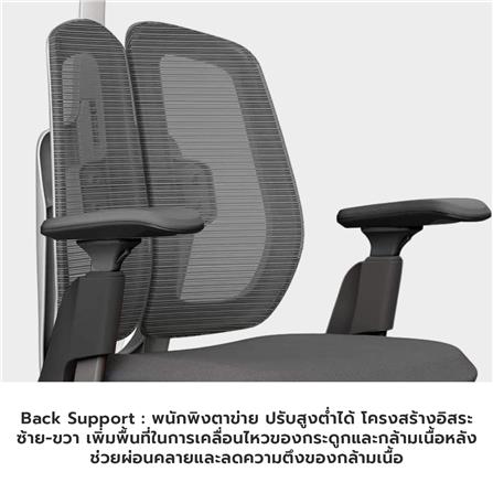 เก้าอี้สำนักงาน BWELL ASTRID A92W สีขาว/เทา_5