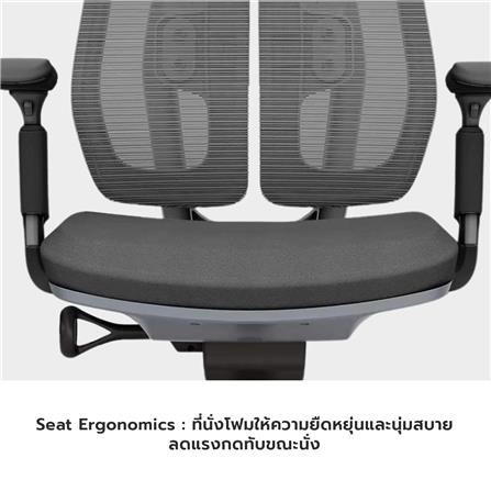 เก้าอี้สำนักงาน BWELL ASTRID A92W สีขาว/เทา_6