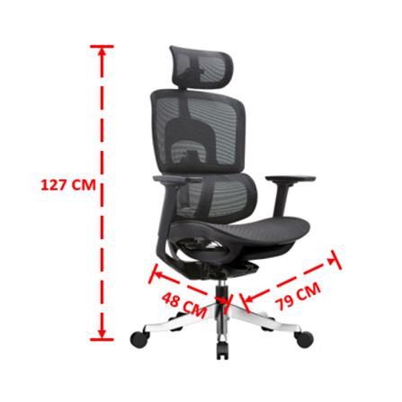 เก้าอี้สำนักงาน BWELL AGNES A98-QW สีดำ_8