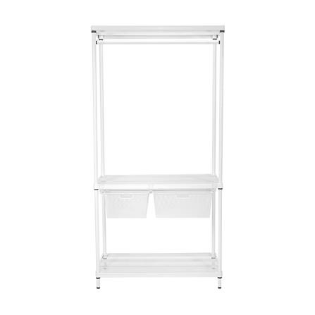 โครงตู้ราวแขวน 2 ตะกร้า PLIM HARIS 90X45X180 ซม._2