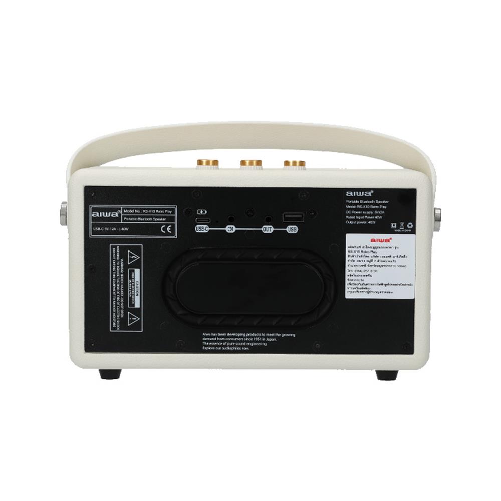 ลำโพงบลูทูธ AIWA RS-X10 สีขาว