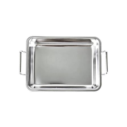 ชามเหลี่ยมสเตนเลส 2 หู 4X6 นิ้ว FOFO KOREA สีเงิน_1