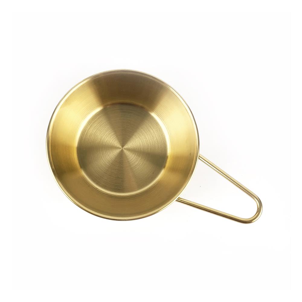 ชามมีหูสเตนเลส 5.5 นิ้ว FOFO KOREA สีทอง