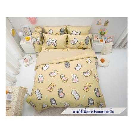 ชุดผ้าปูที่นอน 5 ฟุต 6 ชิ้น TULIP หมาจ๋า 60256-DLD027_0