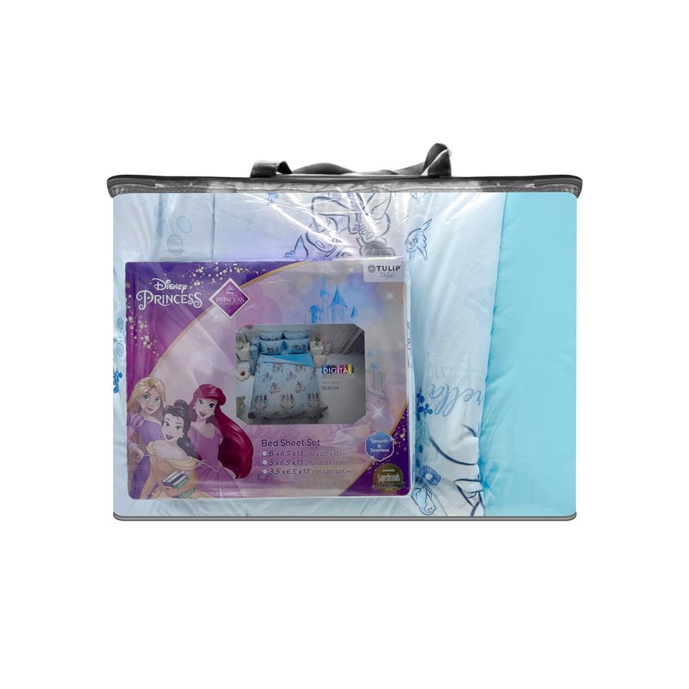 ชุดผ้าปูที่นอน 5 ฟุต 6 ชิ้น TULIP PRINCESS 60256-DLD029