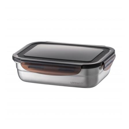 กล่องอาหารเหลี่ยม LOCKNLOCK LST815 670 มล. สีดำใส_0