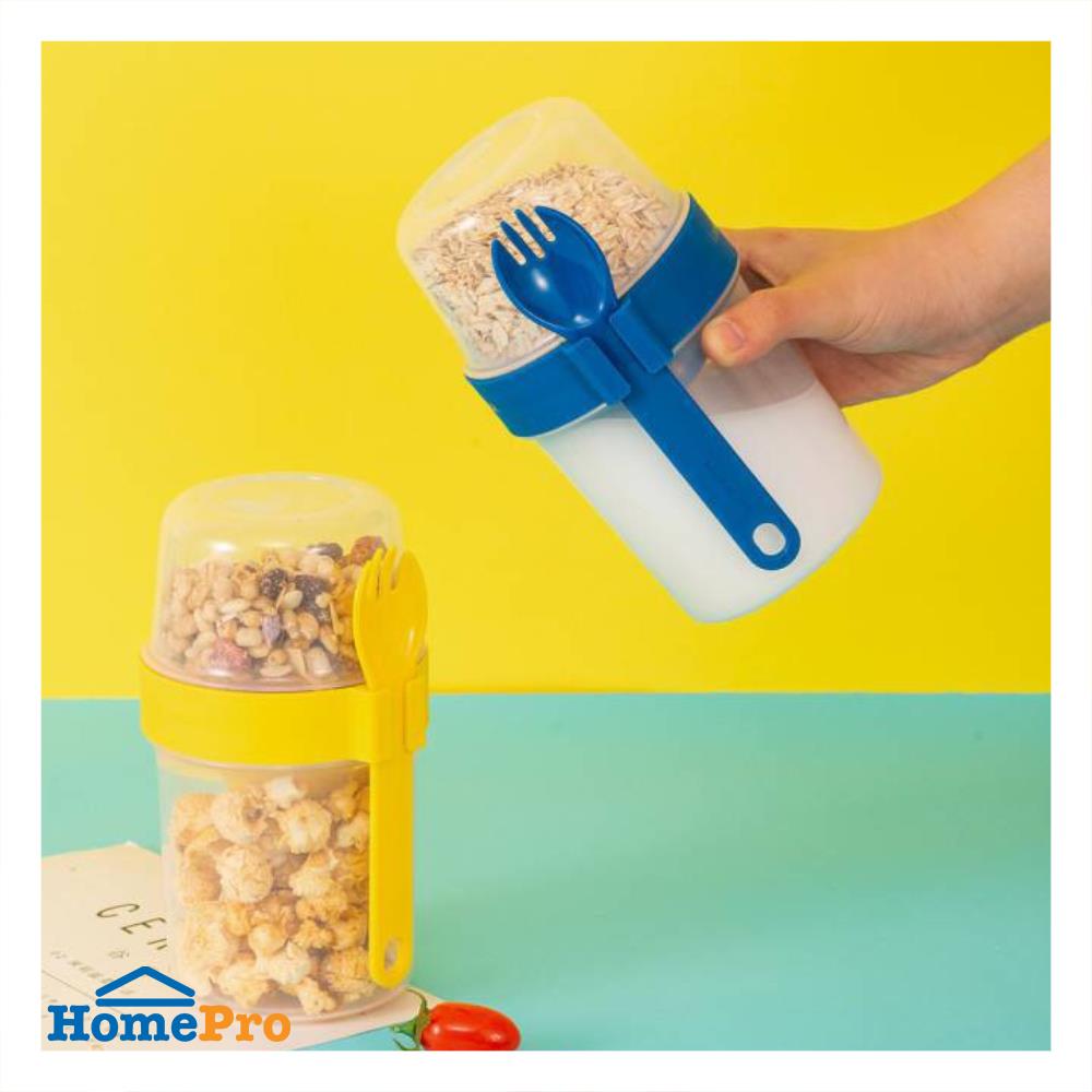 กล่องอาหาร LOCKNLOCK TO GO 870 มล. สีน้ำเงิน