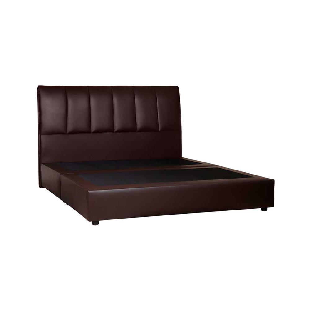 ฐานรองหัวเตียง 5 ฟุต AS FURNITURE VIOLET PVC สี BROWN