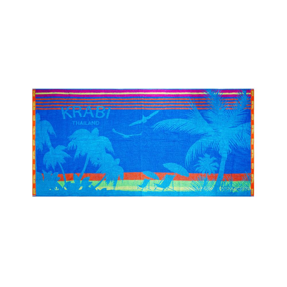 ผ้าขนหนู FROLINA KRABI 34X64 นิ้ว สีฟ้า