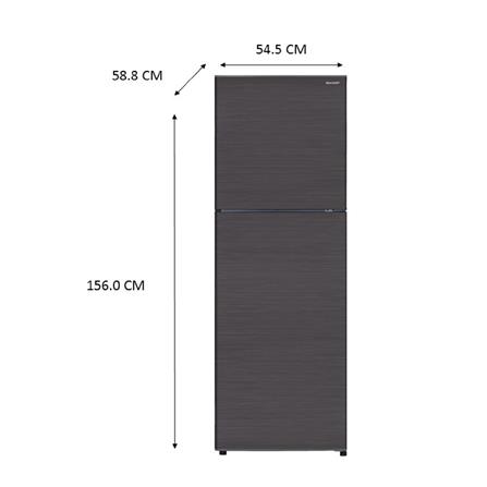 ตู้เย็น 2 ประตู SHARP SJ-Y24T-DK 7.9 คิว สีเทาเข้ม_5