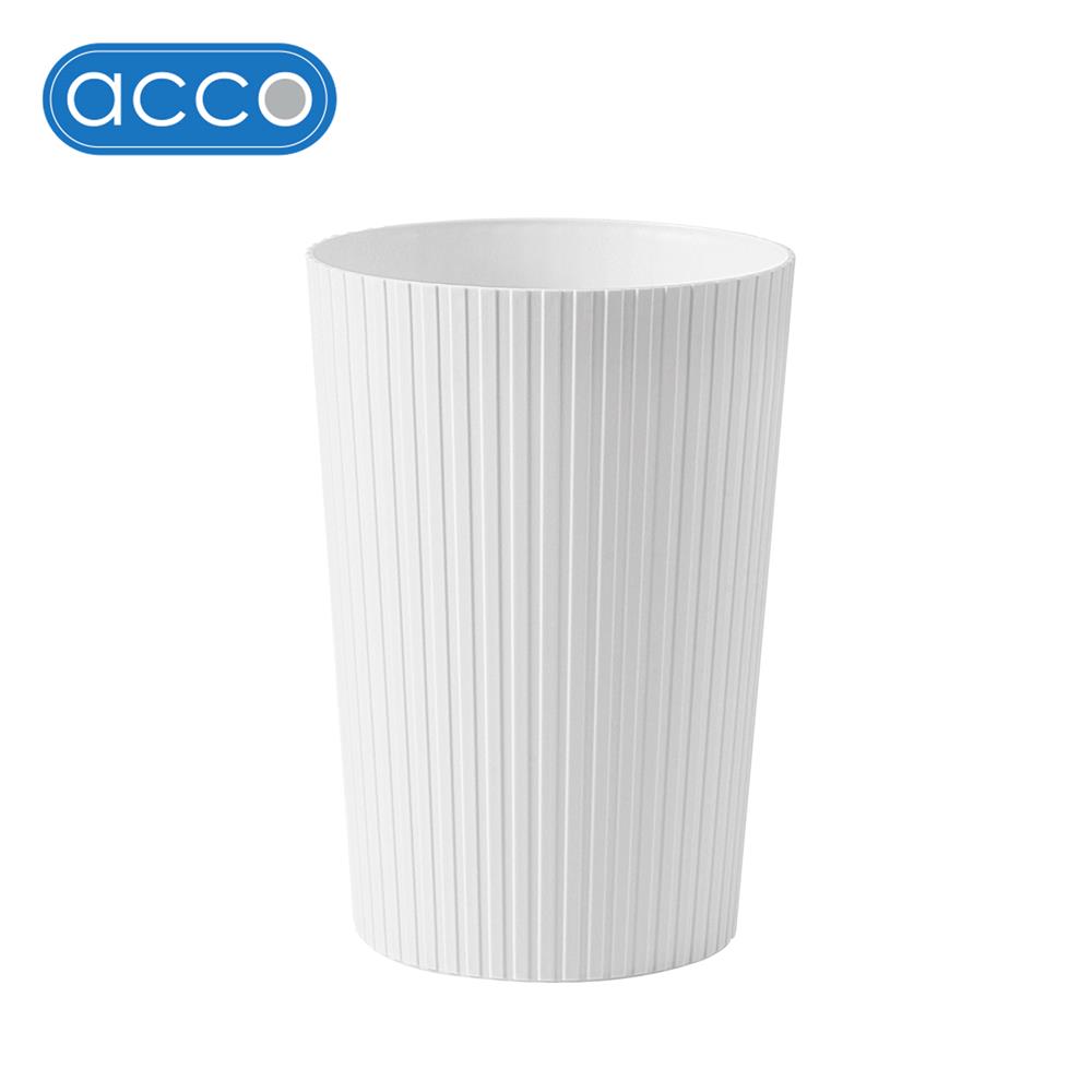 ถังขยะกลม ACCO CURVY 6 ลิตร สีขาว
