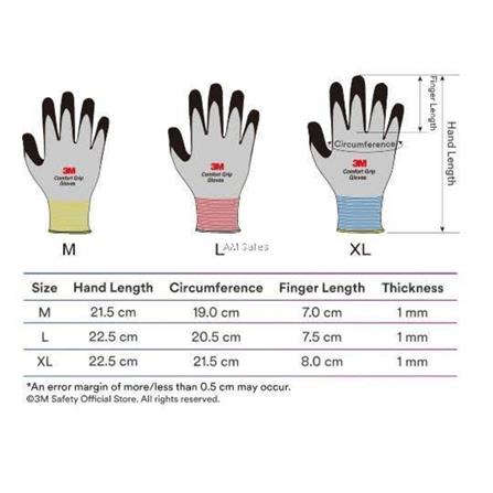 ถุงมือเซฟตี้เคลือบไนไตร 3M 6062 SIZE XL (แพ็ก 1 คู่)_4