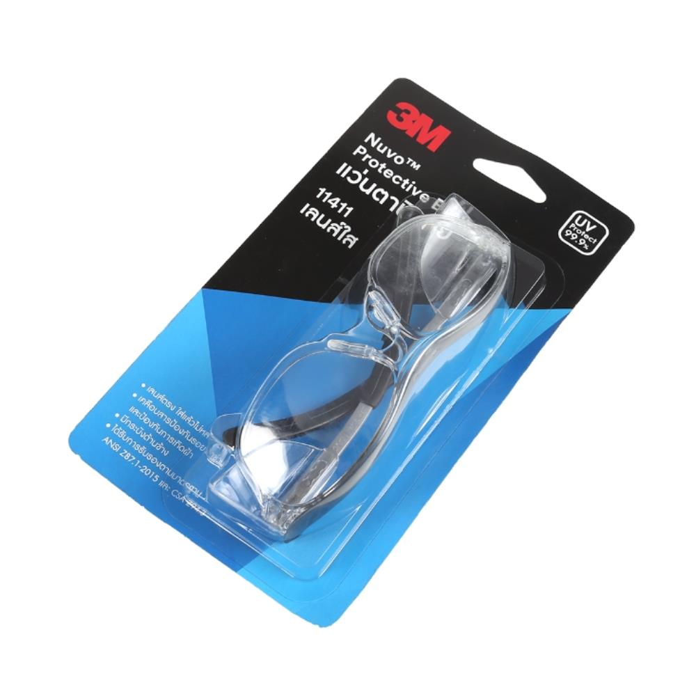 แว่นตานิรภัย 3M NUVO 11411 เลนส์สีใส