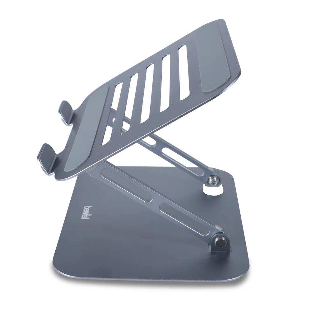 แท่นวางโน้ตบุ๊ก BEWELL OF020 สีเงิน