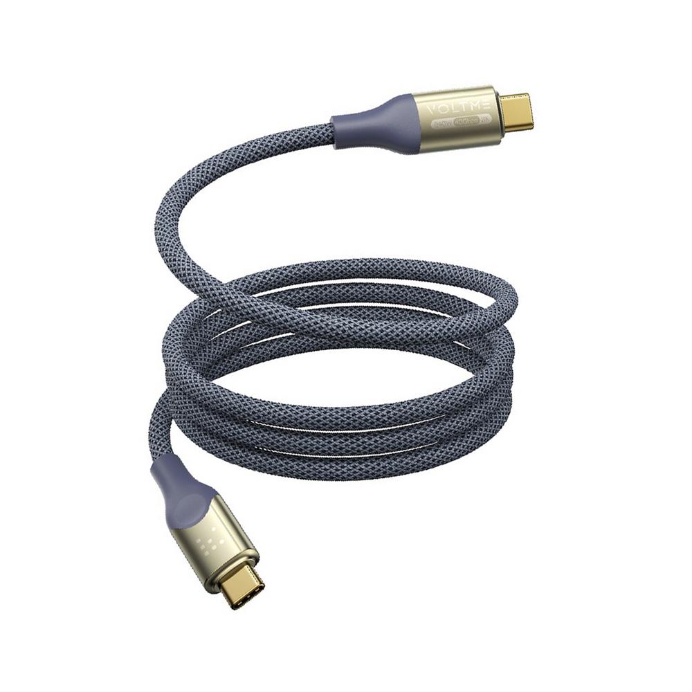 สายชาร์จ USB-C TO USB-C VOLTME POWERLINK UTRON C2199 1.2 เมตร สีฟ้า