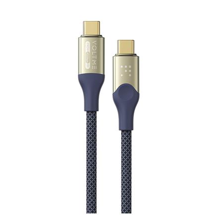 สายชาร์จ USB-C TO USB-C VOLTME POWERLINK UTRON C2199 1.2 เมตร สีฟ้า_0