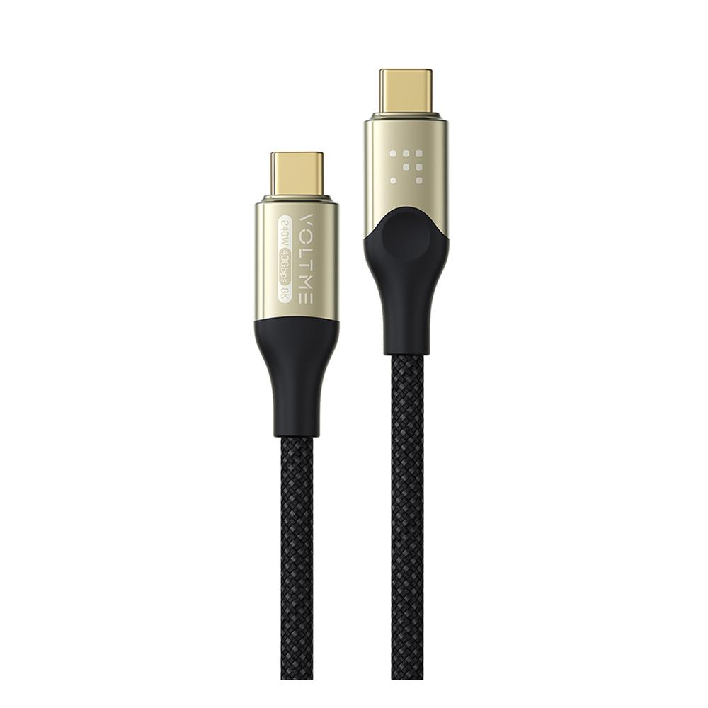 สายชาร์จ USB-C TO USB-C VOLTME POWERLINK UTRON C2200 2 เมตร สีดำ