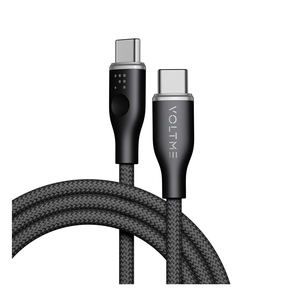 สายชาร์จ USB-C TO USB-C VOLTME POWERLINK RUGG C2053 1.8 เมตร สีดำ