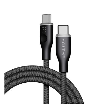 สายชาร์จ USB-C TO USB-C VOLTME POWERLINK RUGG C2053 1.8 เมตร สีดำ_1