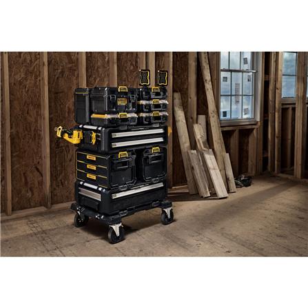 กล่องเครื่องมือลิ้นชัก 2 ชั้น พลาสติก-เหล็ก DEWALT TOUGH SYSTEM 2.0 DXL 77X55X28 ซม._6