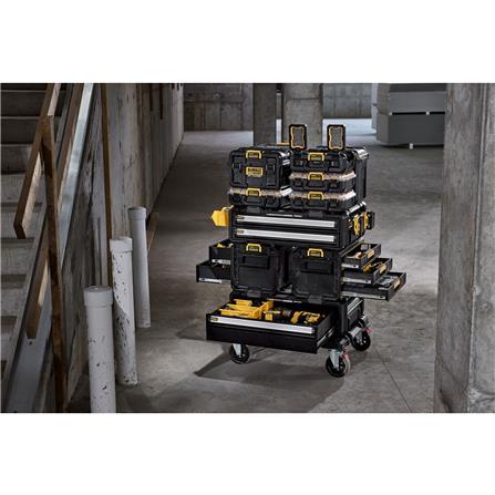 กล่องเครื่องมือลิ้นชัก 2 ชั้น พลาสติก-เหล็ก DEWALT TOUGH SYSTEM 2.0 DXL 77X55X28 ซม._7