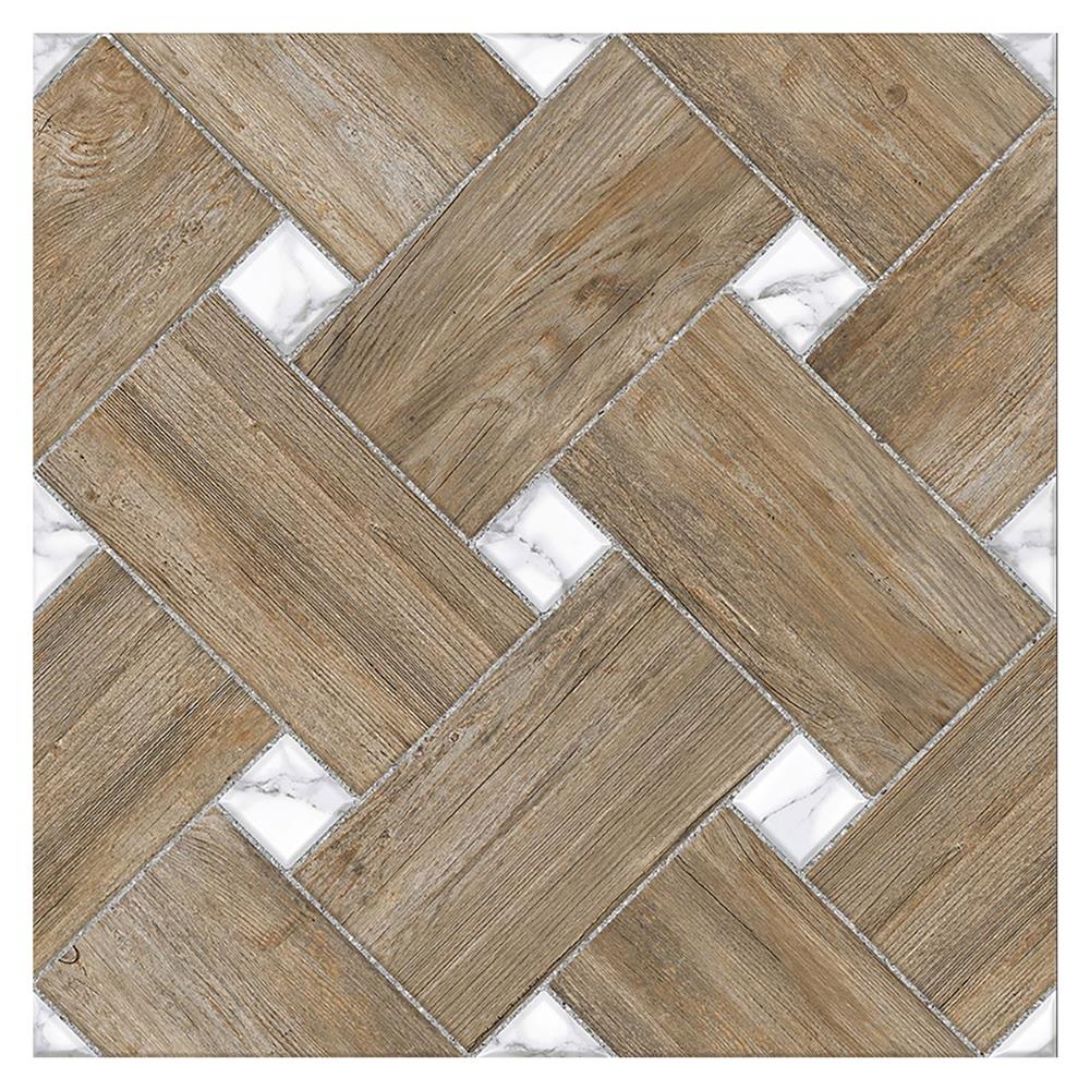 กระเบื้องพื้น 18x18 นิ้ว TARA ฮาบา น้ำตาล PM 1 ตร.ม.