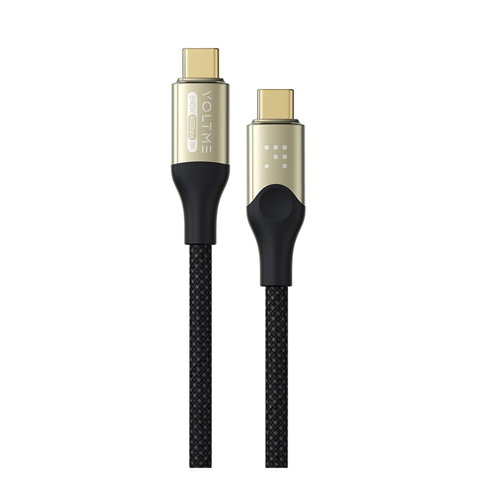 สายชาร์จ USB-C TO USB-C VOLTME POWERLINK UTRON C2198 1.2 เมตร สีดำ