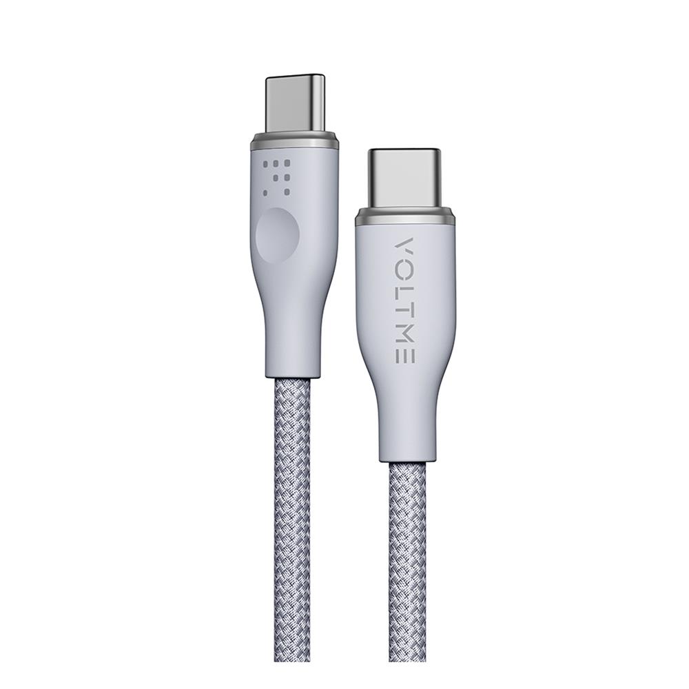 สายชาร์จ USB-C TO USB-C VOLTME POWERLINK RUGG C2052 1 เมตร สีเทา