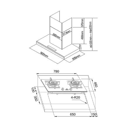 เตาฝัง+เครื่องดูดควัน FRANKE FG7226+CXW220FT920M_1