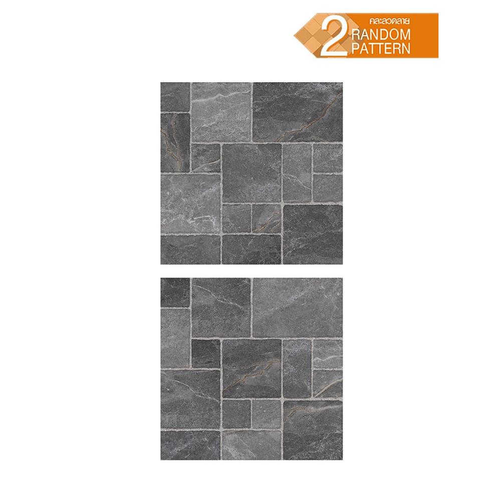 กระเบื้องพื้น 18x18 นิ้ว TARA พินอิน เทาเข้ม PM 1 ตร.ม.