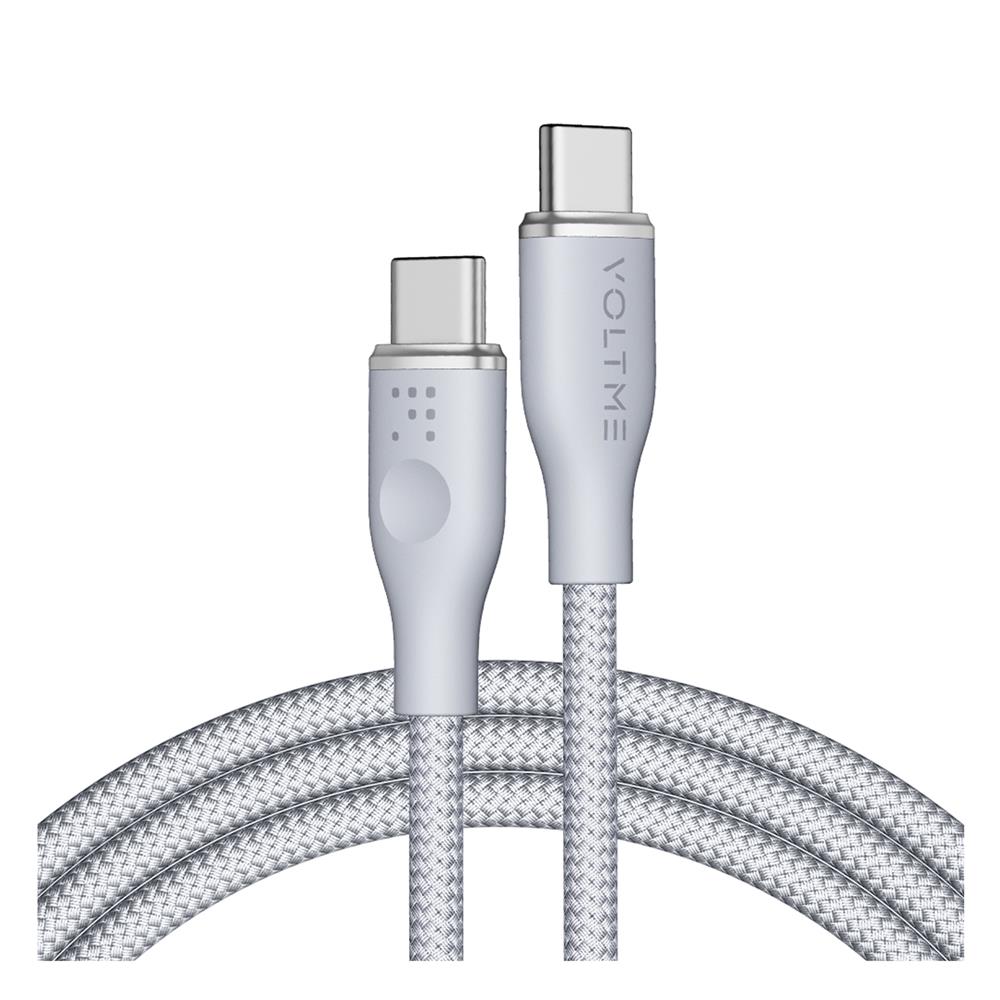 สายชาร์จ USB-C TO USB-C VOLTME POWERLINK RUGG C2064 1.8 เมตร สีเทา