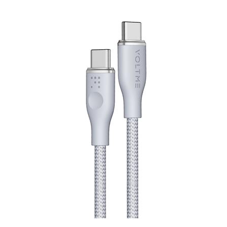 สายชาร์จ USB-C TO USB-C VOLTME POWERLINK RUGG C2064 1.8 เมตร สีเทา_0