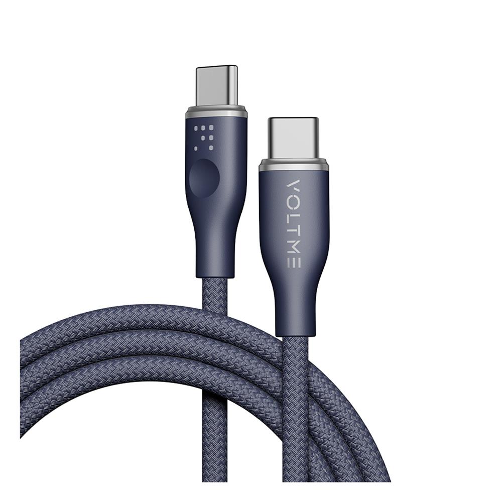 สายชาร์จ USB-C TO USB-C VOLTME POWERLINK RUGG C2054 1.8 เมตร สีฟ้า