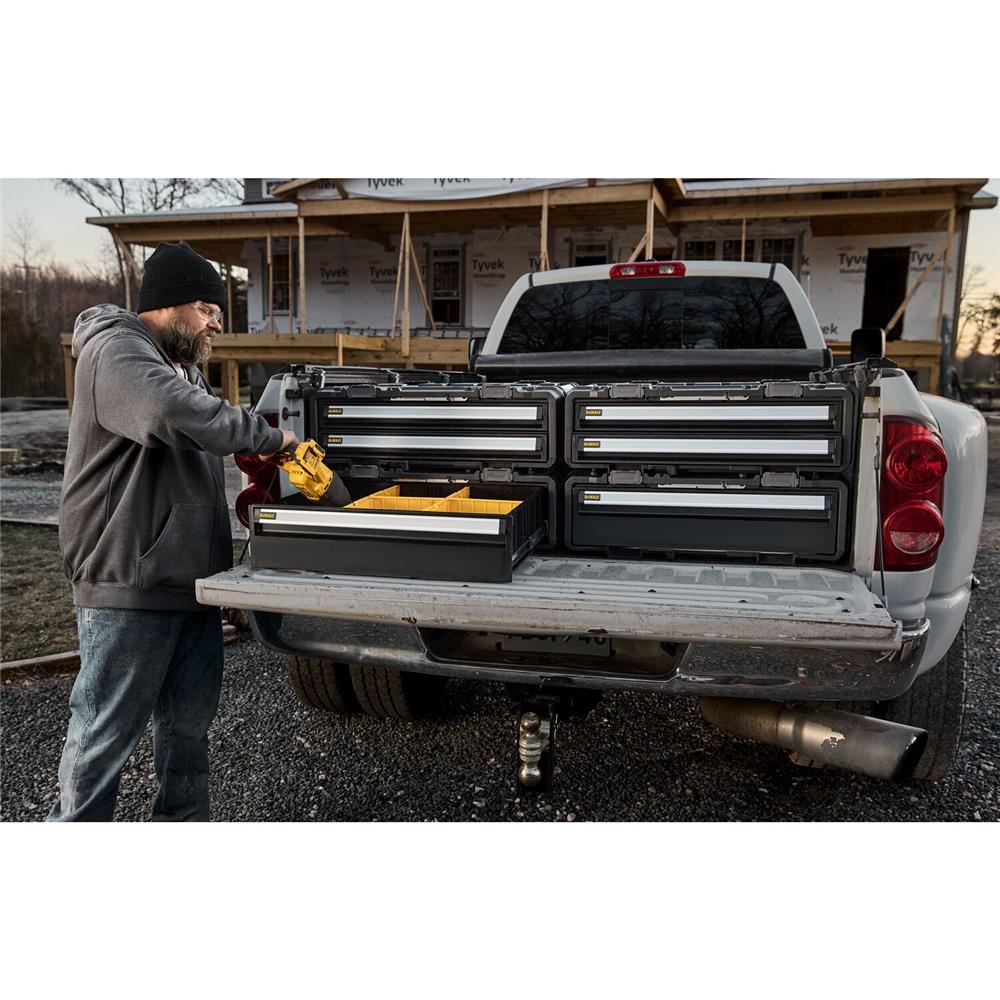 กล่องเครื่องมือลิ้นชัก 1 ชั้น พลาสติก-เหล็ก DEWALT TOUGH SYSTEM 2.0 DXL 77X55X28 ซม.