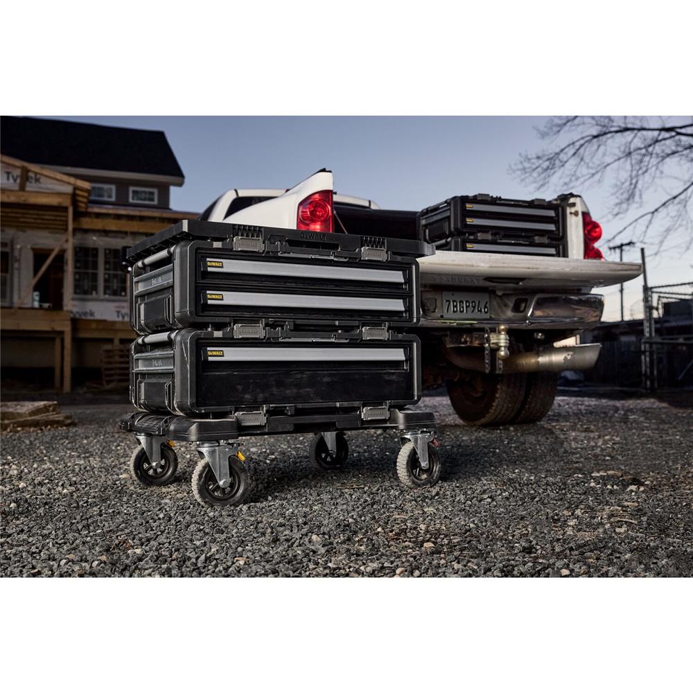 กล่องเครื่องมือลิ้นชัก 1 ชั้น พลาสติก-เหล็ก DEWALT TOUGH SYSTEM 2.0 DXL 77X55X28 ซม.