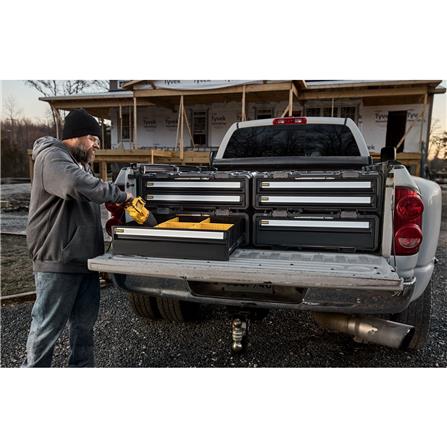 กล่องเครื่องมือลิ้นชัก 1 ชั้น พลาสติก-เหล็ก DEWALT TOUGH SYSTEM 2.0 DXL 77X55X28 ซม._7
